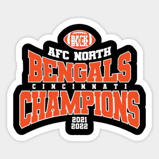 Bengals B2B AFC North Champions Sticker